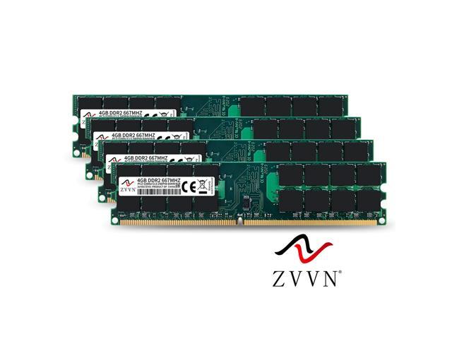 ZVVN 16GB Kit (4x 4GB) 240-Pin DDR2 DIMM DDR2 667 (PC2 5300) Desktop Computer Memory RAM Model 2U4E67ZV04