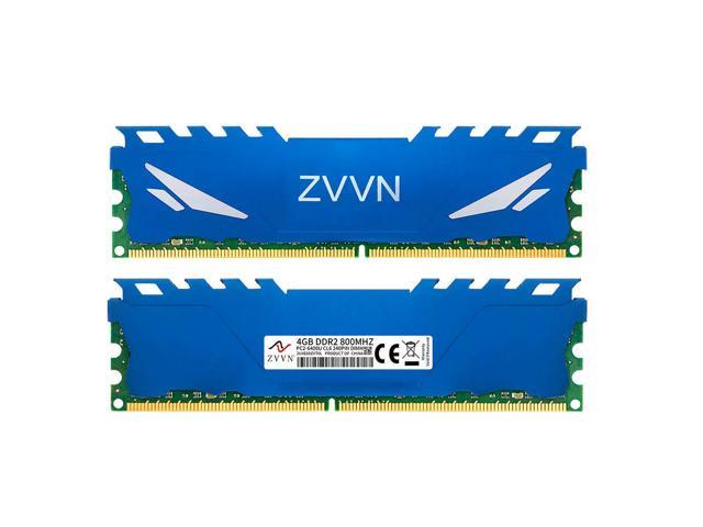 8GB (2 x 4GB) Blue DDR2 DIMM DDR2 800 (PC2 6400 ) Desktop Computer Memory RAM Model 2U4E80ZVT0L02 ZVVN