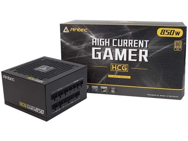 Antec HCG850 Gold Power Supply 850 Watts 80 Plus Gold PSU with 120mm Silent FDB Fan, Full Modular, Japanese Capacitors, Active PFC, 10 Years Support, ATX12V 2.4