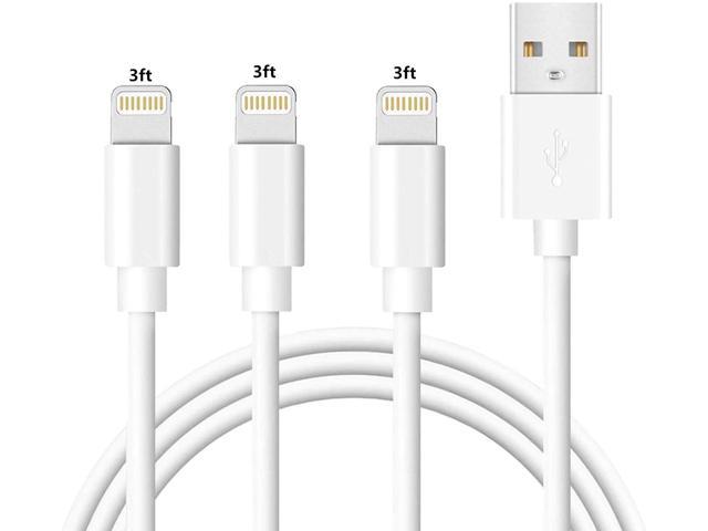 iPhone Charger Cable Lightning Charger Cable 3 Pack 3FT USB Fast Charging Syncing Cords Cables Compatible iPhone XS/Max/XR/X/8/8Plus/7/7P/6S/iPad/IOS
