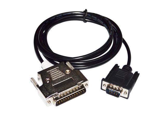 RS232 DB9 9PIN MALE TO DB25 MALE ADAPTER FX-40DU-CAB CABLE FOR FX2/A ...