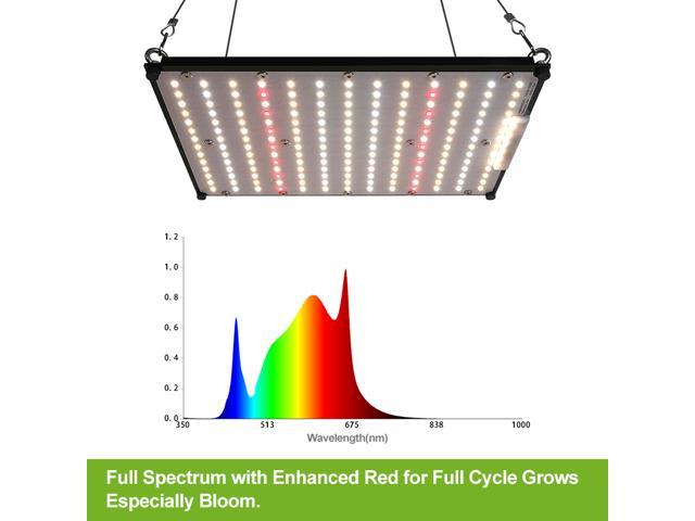 LED Plant Grow Light Lamp Timing Dimming Full Spectrum For Indoor Hydroponics US 