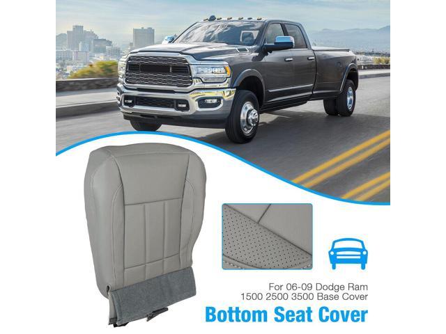 Driver Side Bottom Seat Cover Gray For Dodge Ram 1500 2500 3500 Laramie 06-09 