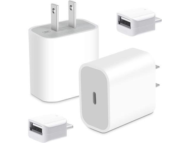 Usb C Fast Charger For Iphone 12 w Usb C Power Adapter Wall Fast Charging Block For Iphone 12 Pro 12 Mini 12 Pro Max Magsafe 11 Xs Xr X 8 Plus Ipad Pro Air Mini Galaxy 10 Pixel 4 3a 2 Pack Newegg Com