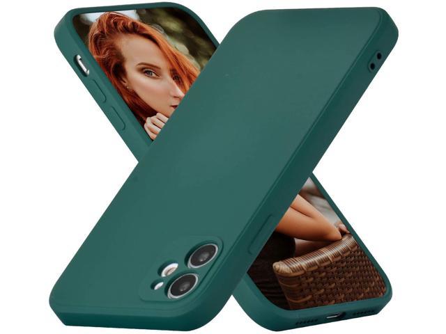 Case For Iphone 11 6 1 Inch Slim Liquid Silicone Case For Iphone 11 Shockproof Full Body Protection Phone Case With Anti Scratch Microfiber Lining Gel Rubber Cover Dark Green Newegg Com