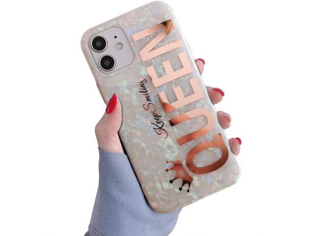 Glitter Sparkling Iphone 12 Pro Max Case For Women Girls Rose Gold Queen Print Girly Design Soft Tpu Silicone Hybrid Protective Sparkle Slim Cover Pearly Lustre Shell Colorful Iridescent Cute Newegg Com