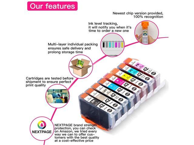Pro 100 Ink Cartridges CLI42 LGY Compatible Ink Cartridges Replacement for Canon CLI-42 CLI42 Light Gray Ink Cartridge for Use with Pixma Pro-100 Pro 100 Pro-100S Printers Canon C42 LGY Ink Cartridges 3 Pack