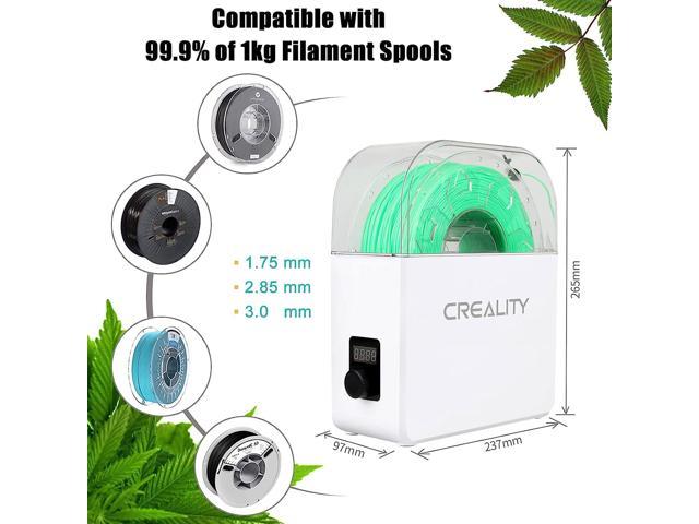 Creality Filament Dryer Box Dehydrator Storage Drier Machine with Fan  Filament Spool Holder Keep Materials Dry During 3D Printing for  1.75/2.85/3.0 PLA,PETG,ABS,TPU with Zipper Bags Humidity Card 