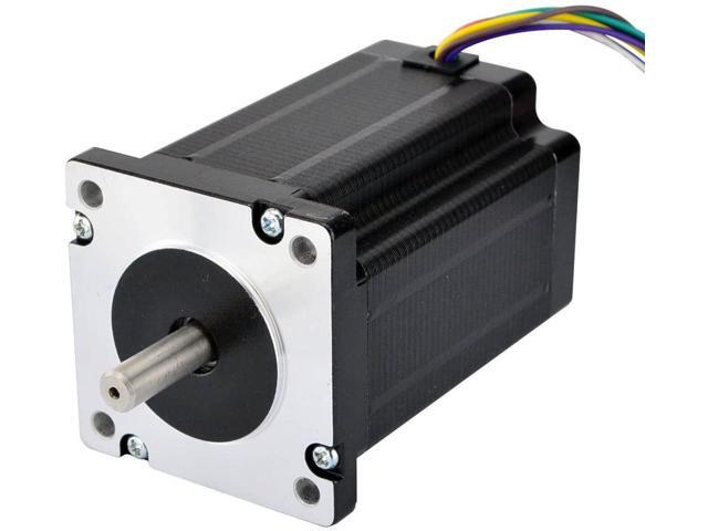 Nema 24 Stepper Motor Dual Shaft 439 oz.in 8 Leads Bipolar/Unipoar CNC Robotics 
