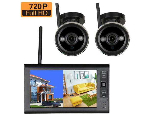 7 inch TFT Digital 2.4G Wireless Cameras Audio Video Baby Monitors 4CH ...