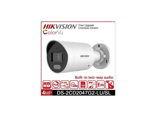 Original English Hikvision DS-2CD2047G2-LU/SL 4MP ColorVu Strobe Light ...