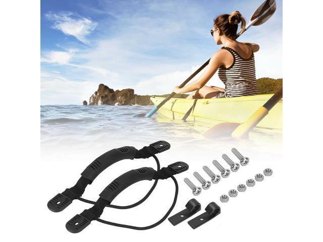 Kayak Canoe Boat Side Mount Carry Handle With Bungee Cord Screws Accessories 