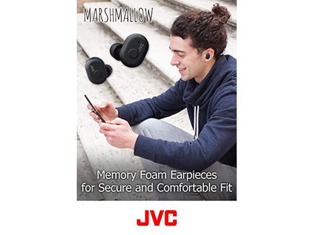 JVC Truly Wireless Earbuds Headphones, Bluetooth 5.0, Water  Resistance(Ipx5), Long Battery Life (4+10 Hours), Secure and Comfort Fit  with Memory Foam 