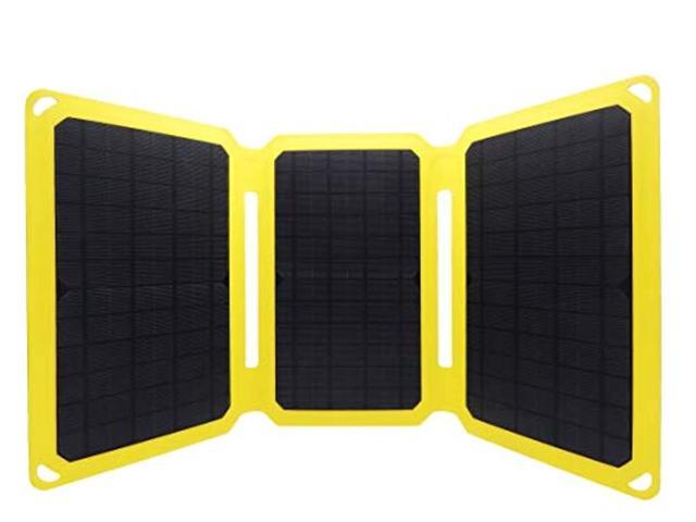 SunJack 25W Solar Charger Portable Solar Panel with USB for Cell Phones Camping Tablets for Backpacking Hiking and More
