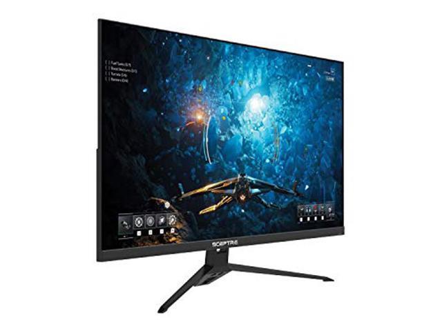 Sceptre IPS 27 inch Gaming LED Monitor up to 165Hz 144Hz 1ms DisplayPort HDMI, FreeSync FPS RTS Build-in Speakers Gunmetal Black 2021 (E275B-FPT165)