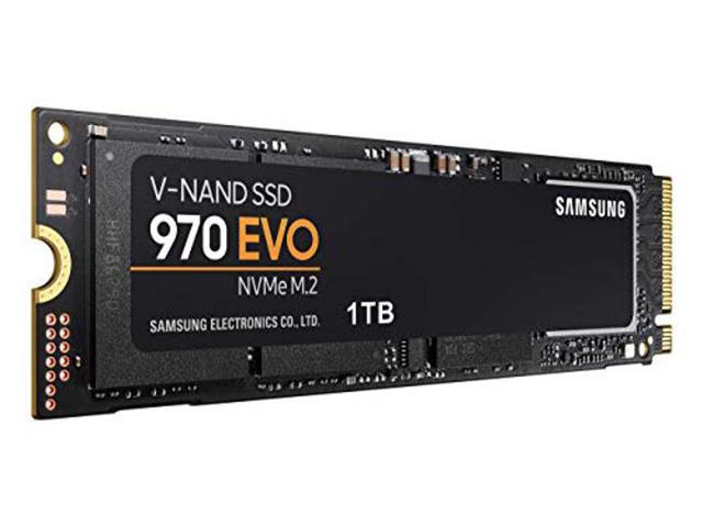 SAMSUNG (MZ-V7E1T0BW) 970 EVO SSD 1TB - M.2 NVMe Interface Internal Solid State Drive with V-NAND Technology, Black/Red