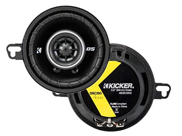 Productie vervoer steen KICKER 43DSC3504 3-1/2-Inch 3.5-Inch 30W 2-Way Speakers DSC35 DS35 Coax  (Pair) - Newegg.com