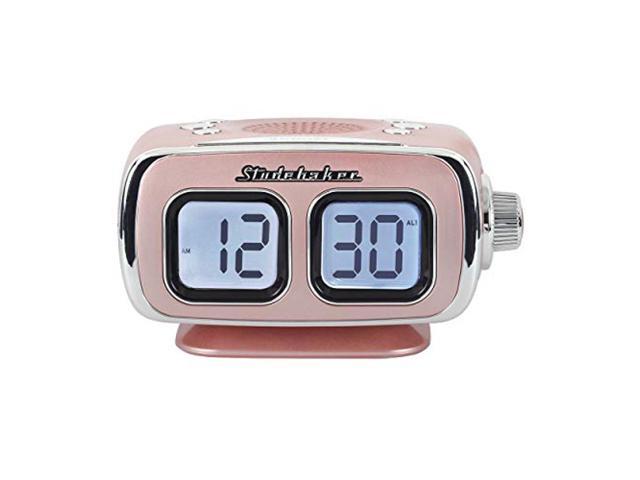 Large Display LCD AM/FM Retro Clock Radio USB Bluetooth Aux-in Bedroom Kitchen Counter Small Footprint Teal 