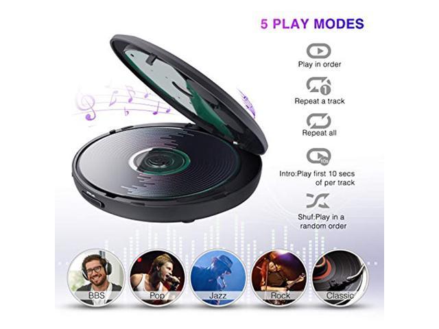 portable cd player with speakers amazon