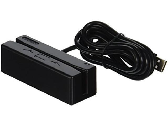 unitech MS246 MS246 Magnetic Stripe Reader, Triple Track, USB (Keyboard  Emulation/HID Mode), No Data Editing Capability, Black