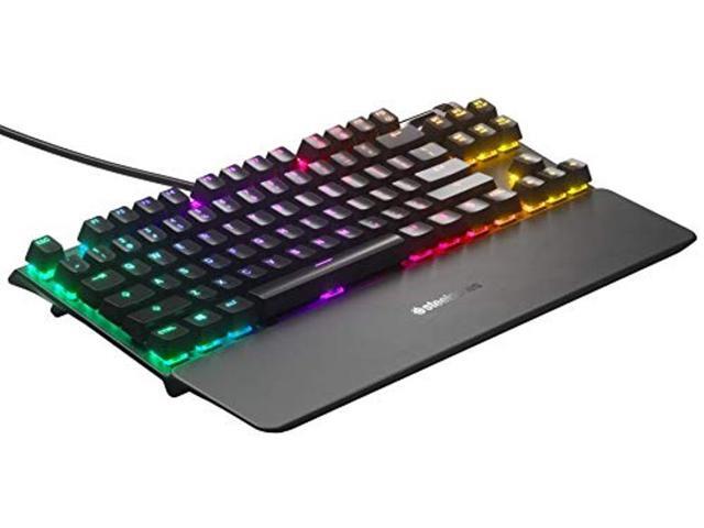 SteelSeries Apex Pro TKL Mechanical Gaming Keyboard Adjustable Actuation Switches OLED Smart Display Compact Form English QWERTY Layout Compact (TKL) PS4 Accessories SteelSeries Apex Pro TKL Mechanical Gaming Keyboard Adjustable Actuation Switches OLED Smart Display Compact Form French AZERTY Layout