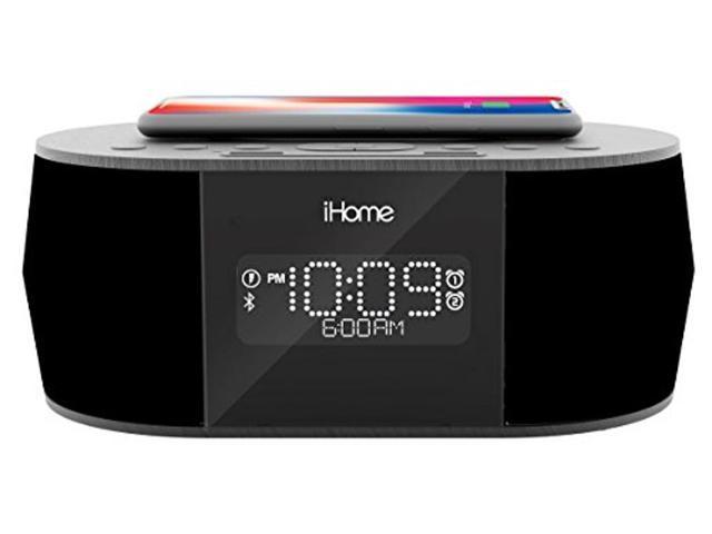 iHome iBTW38 Digital Alarm Clock with USB and Qi Wireless Charging for  iPhone 13, 13 Pro ,13 Mini 12,11, XR, XS, X, 8, Galaxy S20, Z Flip, Fold,  S10, 