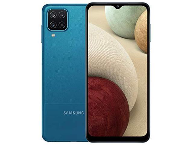 Samsung Galaxy A12 Nacho (128GB, 4GB) 6.5" HD+, Exynos 850, 48MP Quad Camera, Dual SIM GSM Unlocked Global 4G Volte (T-Mobile, AT&T, Metro) International Model A127F/DS (64GB SD Bundle, Blue)