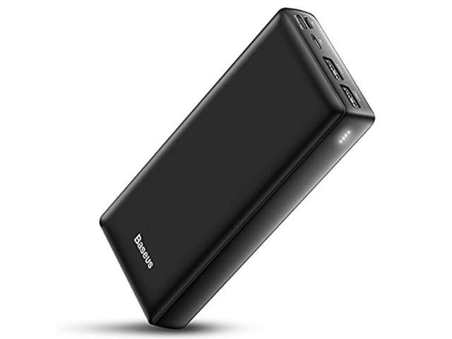 Power Bank,Baseus 20000mAh Portable Charger 20W PD QC 4.0 Fast Charging 3 Outputs Dual Inputs External Battery Pack for iPhone 13 12 11 X 8 Pro Max Mini iPad Pro Drone Samsung Galaxy S21 
