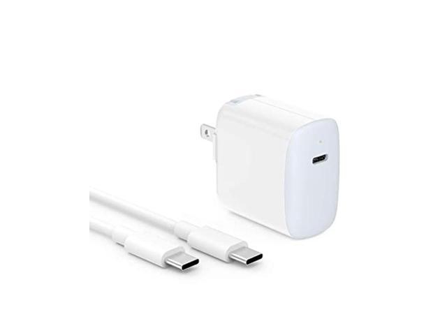 2-Pack Compatible with Galaxy Note 9/8 Quick Charger 3.0 Wall Charger Google Pixel 3/2/XL White White Eversame 18W Fast Charging Adaptive Travel Adapter and USB Type C Cable Moto Z S10/S9/S8+ 
