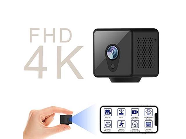 FHD 4K Smallest Mini Camera, Gaegteyo WiFi Mini Camera with Motion Activated Night Vision, Security Cameras Nanny Cam with Phone APP for Home/ Indoor/ Outdoor