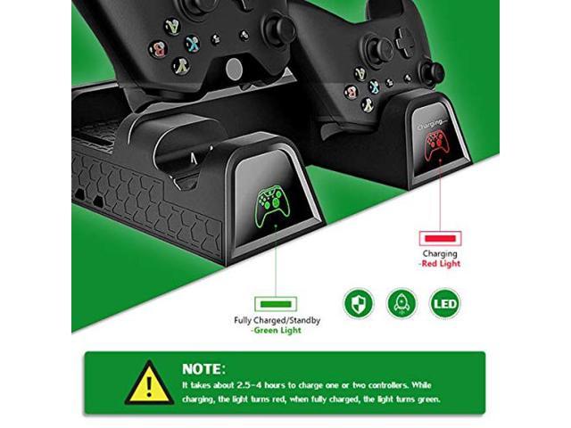 Cooling Stand for Xbox One/One S/One X, CTPOWER Vertical Charging Station  with 2 Pack 600mAh Batteries, Games Storage, Dual Controller Charging 