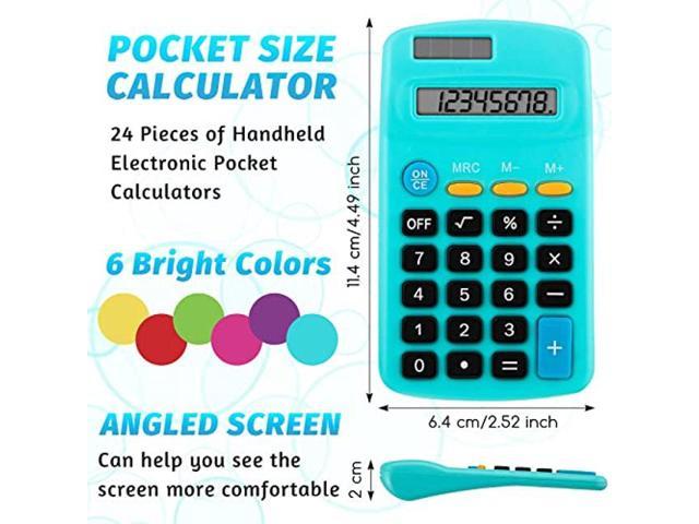 NEW Battery Powered Pocket Calculator with 8 Digit Display you pick type 