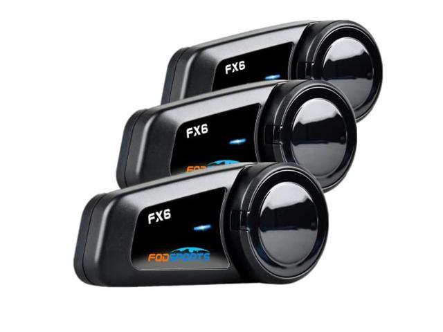 Fordpsorts FX6 Motorcycle Bluetooth Headset Intercom 6 Riders Group  Communication System
