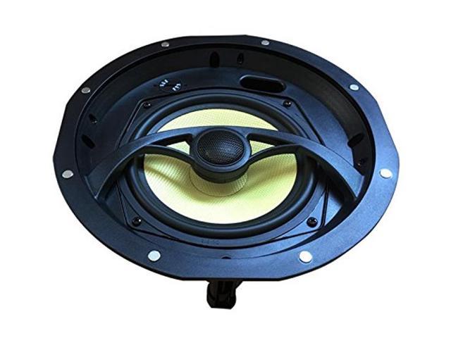 YK652C Silver Ticket Products in-Ceiling Speaker with Magnetic Grill and Pivoting Tweeter 6.5 Inch in-Ceiling 