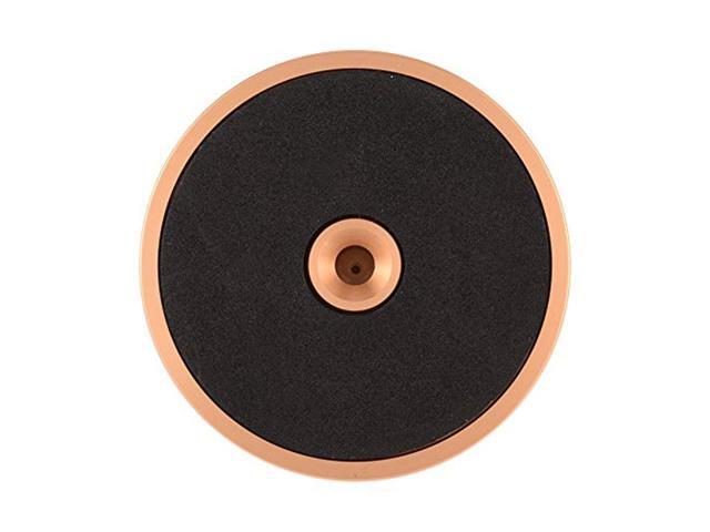 Black Archuu Record Stabilizer,7mm Spindle Hole Turntable Disc Record Stabilizer Clamp with Bubble Level Eliminating Vibration for LP Vinyl Record Player 