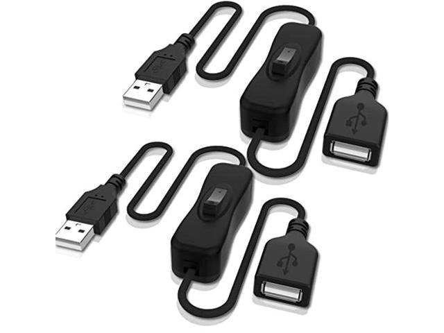 ANDUL USB Switch Extension Cable IOS System etc Upgraded USB Extension Cord with On/Off Power Switch Cable For LED Strips 