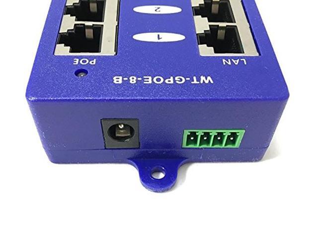8-Port Gigabit Mode B PoE Injector with 24 Volt 60 Watt Power Supply - US  BROADCAST