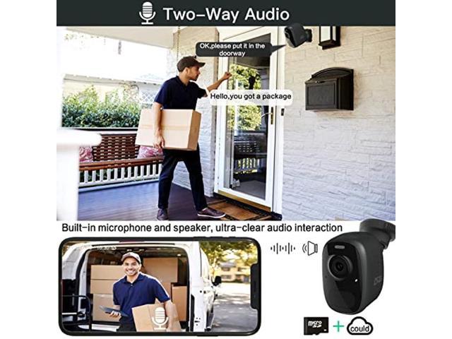 Huncv Camera Surveillance Wifi Exterieure Sans Fil,camera Ip Wifi
