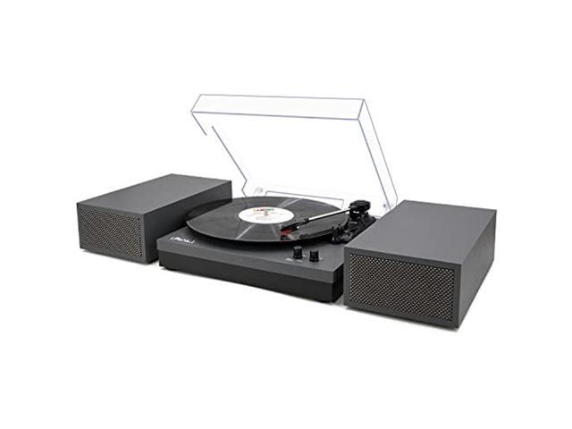  Vinyl Record Player with Speakers Vintage Turntable for Vinyl  Records Belt-Driven Turntable Support 3-Speed, Wireless Playback,  Headphone, AUX-in, RCA Line LP Vinyl Players for Sound Enjoyment Black :  Electronics