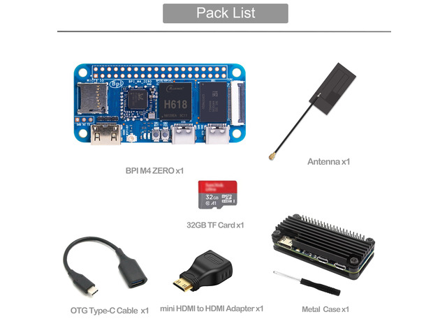Computer Battery Multimeter Banana Pi BPI M4 Zero Allwinner H618 Linux Single Board Computer 2GB