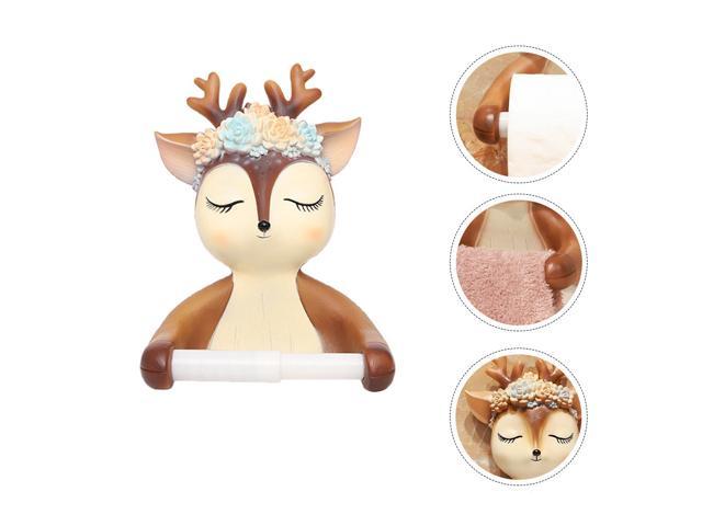 1pc Punch Free Animal Shaped Paper Holder Roll Paper Stand For Bathroom Home Hotel Newegg Com