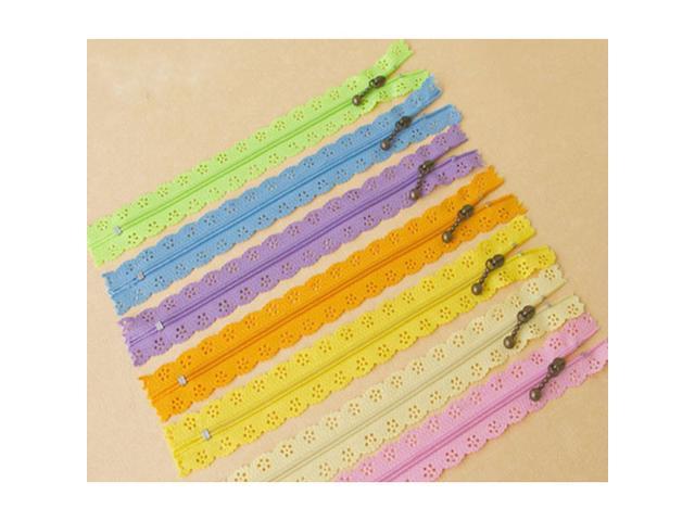 Mixed Color Supvox Nylon Coil Lace Zippers for Sewing Tailor DIY Craft Bed Bag 12pcs