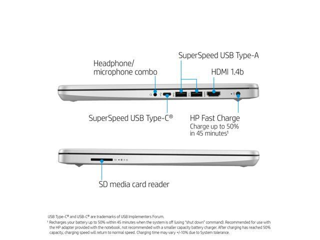 HP Note Book 14-DQ2045CL Core i7-1165G7 512Go NVME SSD 12 Go Ram -  Ordinateur Portable 14.0'' Full HD Couleur Argent DUB0101 - Sodishop