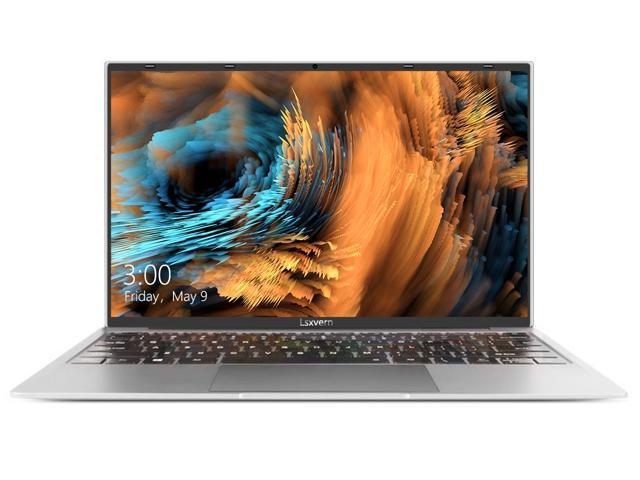 Lsxvern A1 14.1" Laptop Notebook Computer PC, 8 GB RAM 256 GB SSD, Windows 10 Pro FHD Screen Intel Celeron J3455 Quad Core Lighter and Thinner Laptop Computer, Type-C, HDMI, USB 3.0