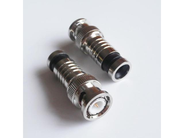 10Pcs TNC Male Plug Crimp Coax Connector For RG58 RG142 RG400 RG223 Cable E 