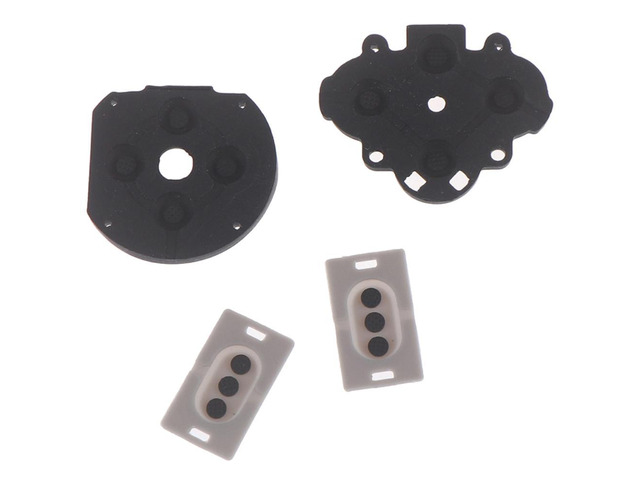thumbnail image 2 of OEM Sony Black PSP 3000 D-Pad, Right Button Rubber Set & Joystick Cap – Used 2 of 5