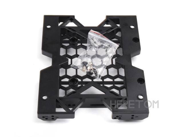 5.25" to 3.5" 2.5" SSD Hard Drive Adapter TRAY with Screws can mount Fan NEW 