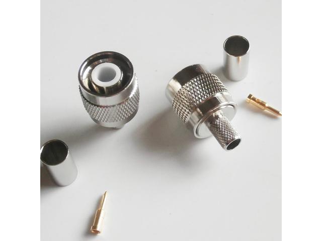 10pcs Connector Rp*sma Male Jack Pin Crimp for Rg8x Rg-8x Lmr240 RF Coaxial for sale online 