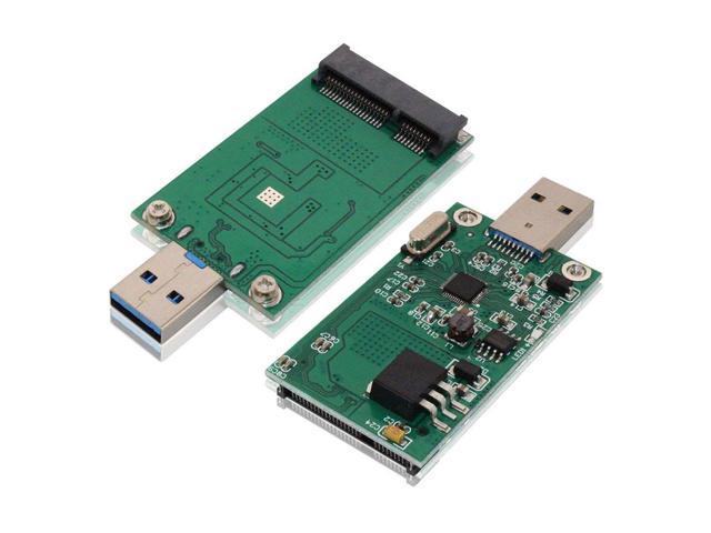 Card slot 50mm Mini PCI-E mSATA SSD adapter converter to 2.5" 3.5" SATA Smallest 