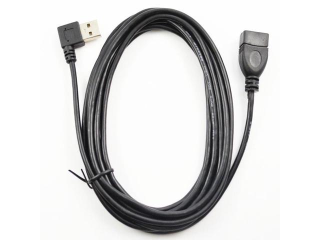 High Speed 3M 10FT USB A female to USB A Male right angle cable FM extension 